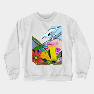 White songbird Crewneck Sweatshirt